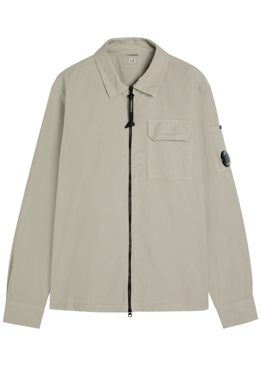 C.P. COMPANY Organic Gabardine Full Zip Overshirt C.P. Company