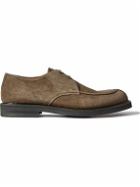 Mr P. - Andrew Split-Toe Regenerated Suede by evolo® Derby Shoes - Green