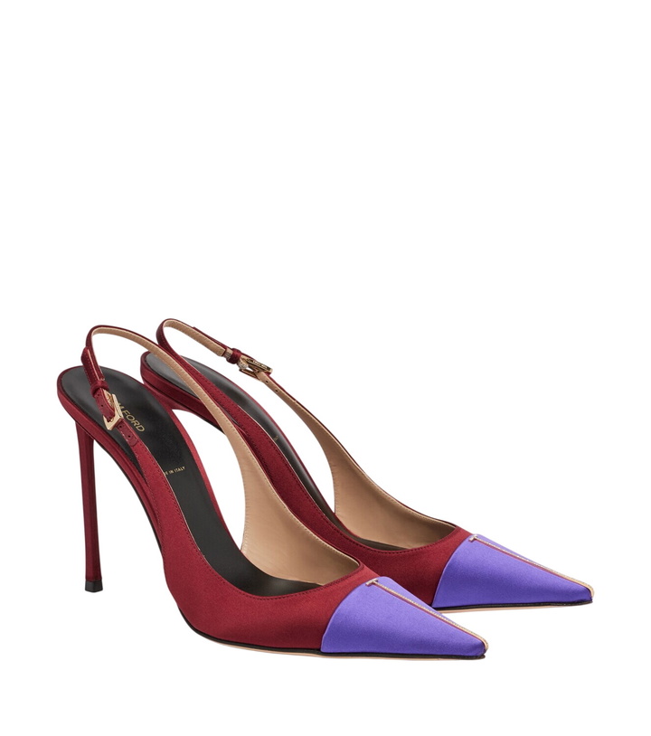 Photo: Tom Ford Satin slingback pumps