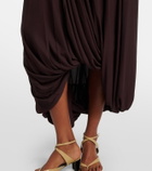 Proenza Schouler Gabri draped one-shoulder jersey midi dress