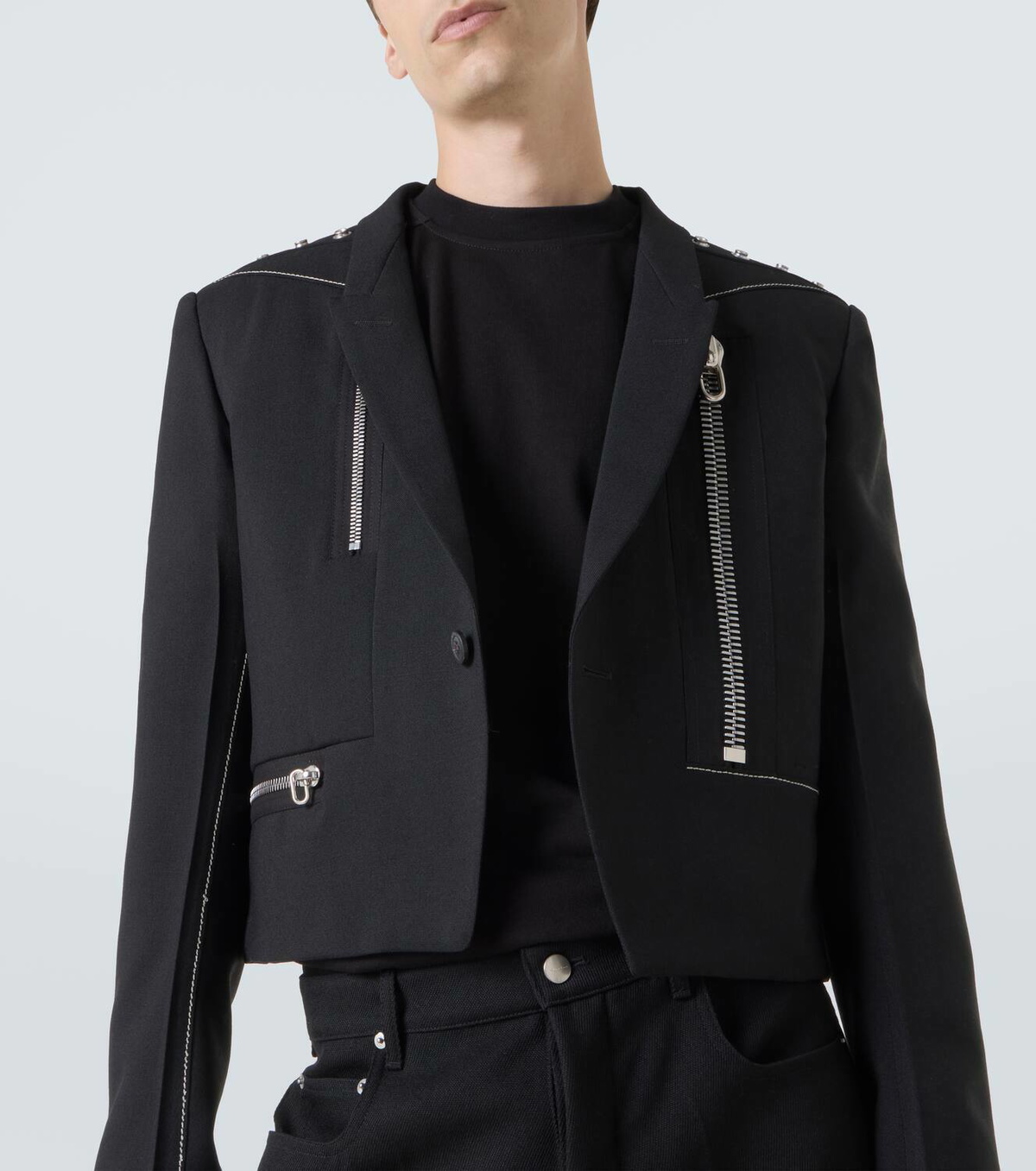 Rick Owens Alice studded virgin wool blazer Rick Owens