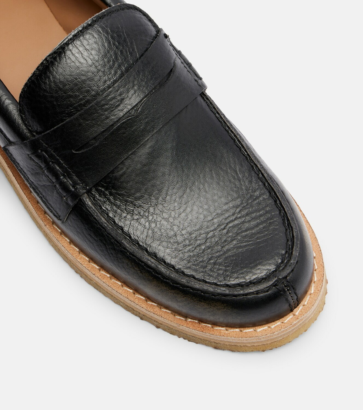Golden Goose Jerry distressed leather penny loafers