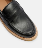 Golden Goose Jerry distressed leather penny loafers