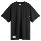 WTAPS Men's 24 Back Print Pocket T-Shirt in Black