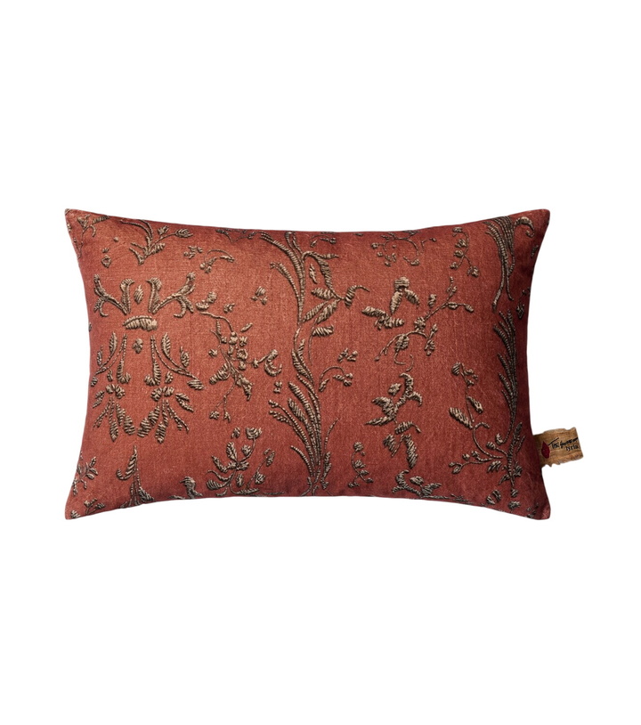 Photo: The House of Lyria Cattleya cotton and linen velvet cushion