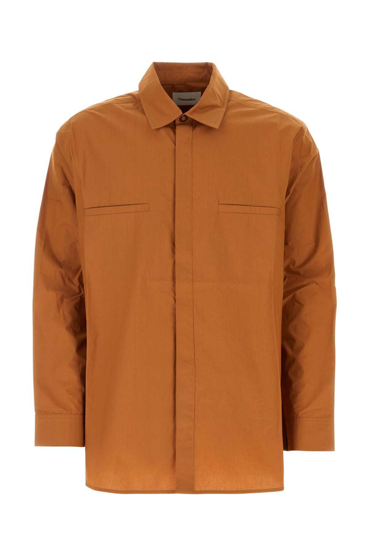 Nanushka Caramel Cotton Shirt