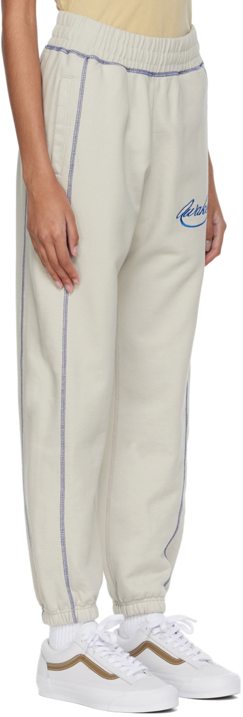 Off-White Cotton Lounge Pants