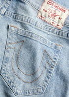 True Religion Rocco Slim-leg Jeans Light Blue