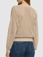 BRUNELLO CUCINELLI - Open Knit Cotton Blend Cardigan
