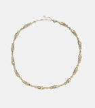 Yvonne Léon Marlin 9kt gold necklace with diamonds