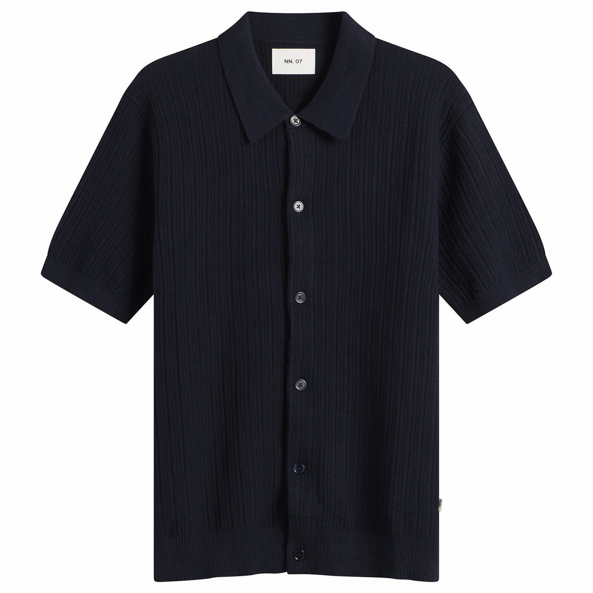NN07 Men's Nolan Polo Cardigan in Navy Blue