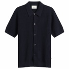 NN07 Men's Nolan Polo Cardigan in Navy Blue