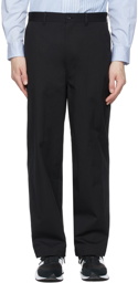 Comme des Garçons Homme Black Cotton Weather Trousers