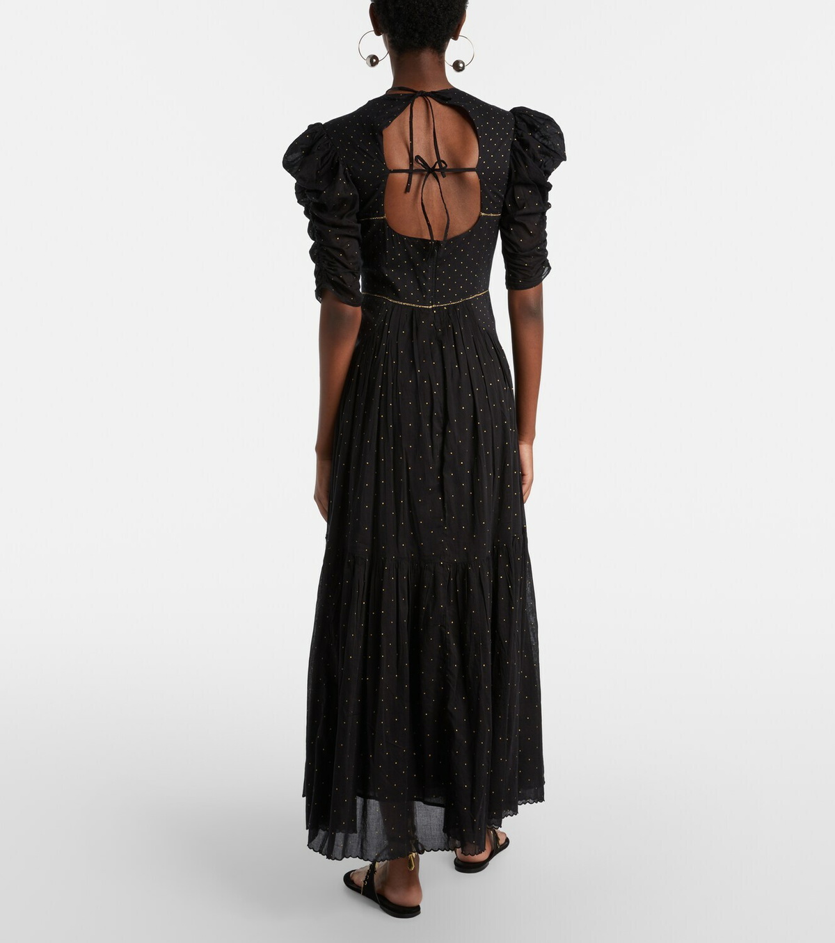 Marant Etoile Sichene polka-dot cotton midi dress