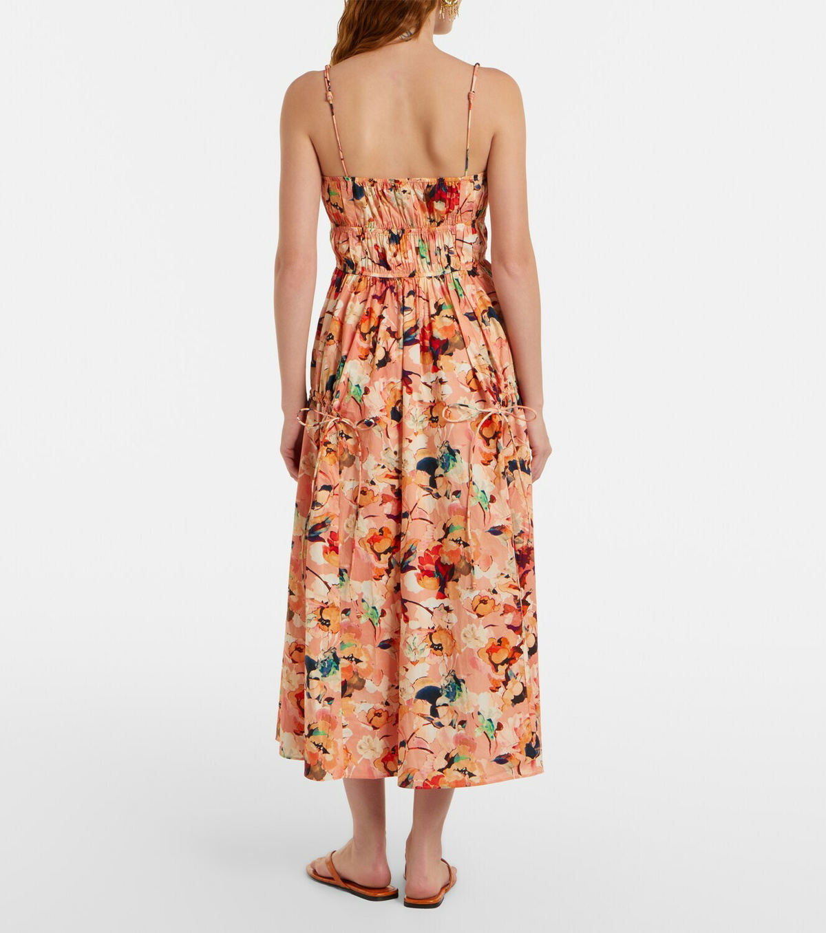 Ulla Johnson Vidri floral cotton poplin midi dress