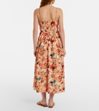 Ulla Johnson Vidri floral cotton poplin midi dress