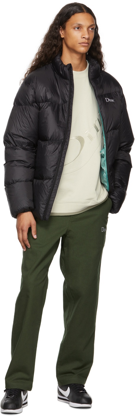Dime Black Midweight Wave Puffer Jacket Dime