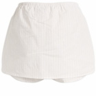 Deiji Studios Women's Stripe Mini Skort in Pacific Stripe