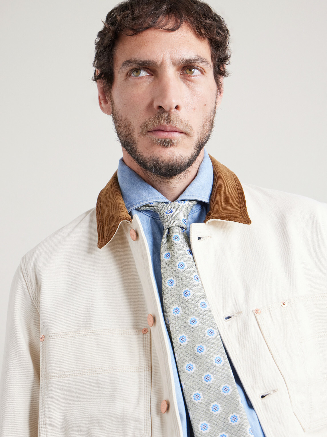 Favourbrook - Selworthy 8cm Cotton and Silk-Blend Jacquard Tie
