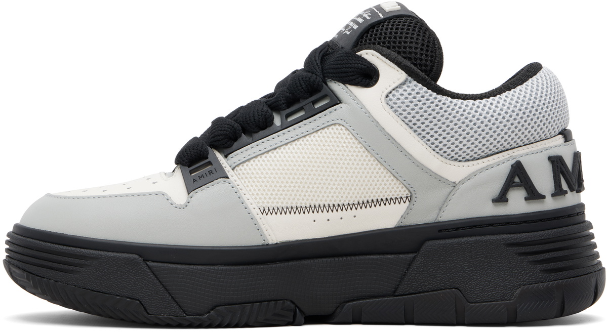 AMIRI White & Gray MA Patch MA-1 Sneakers