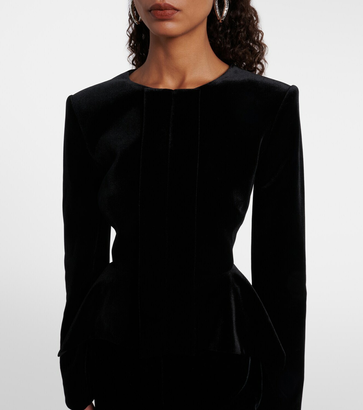 Roland Mouret Peplum velvet jacket