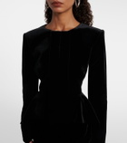 Roland Mouret Peplum velvet jacket