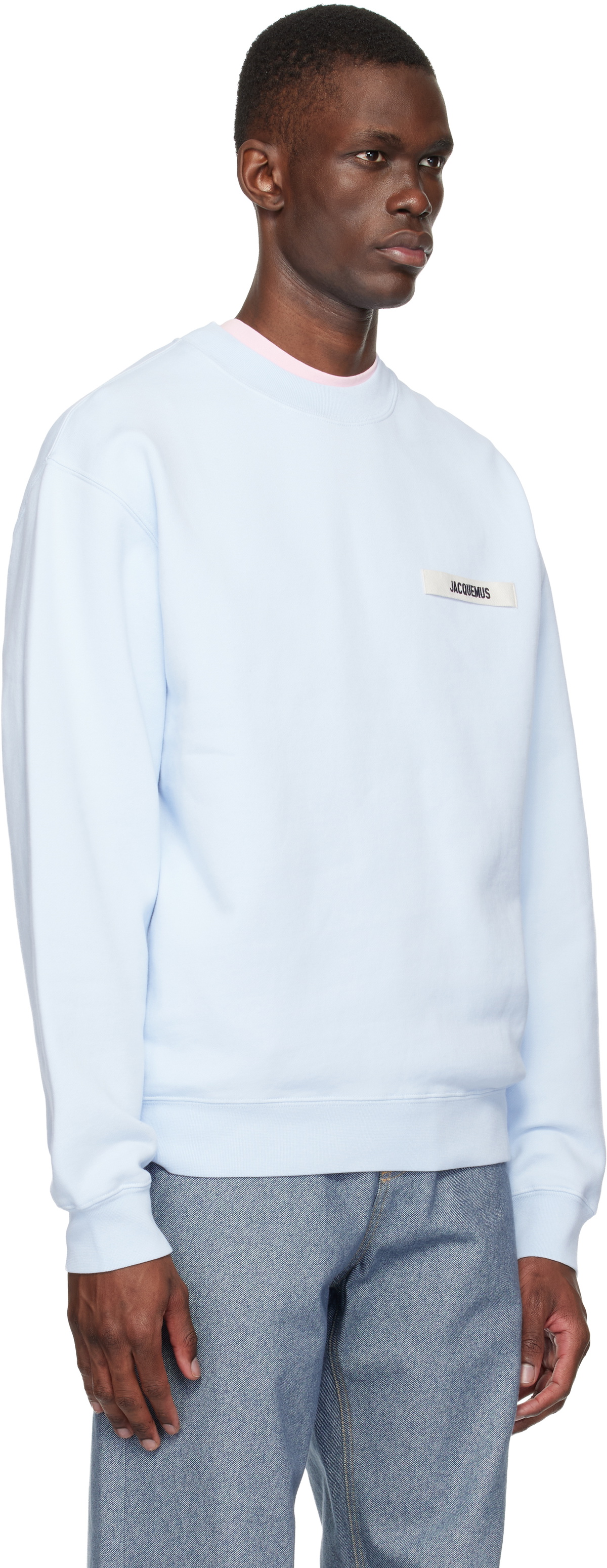 JACQUEMUS Blue 'The Gros Grain' Sweatshirt