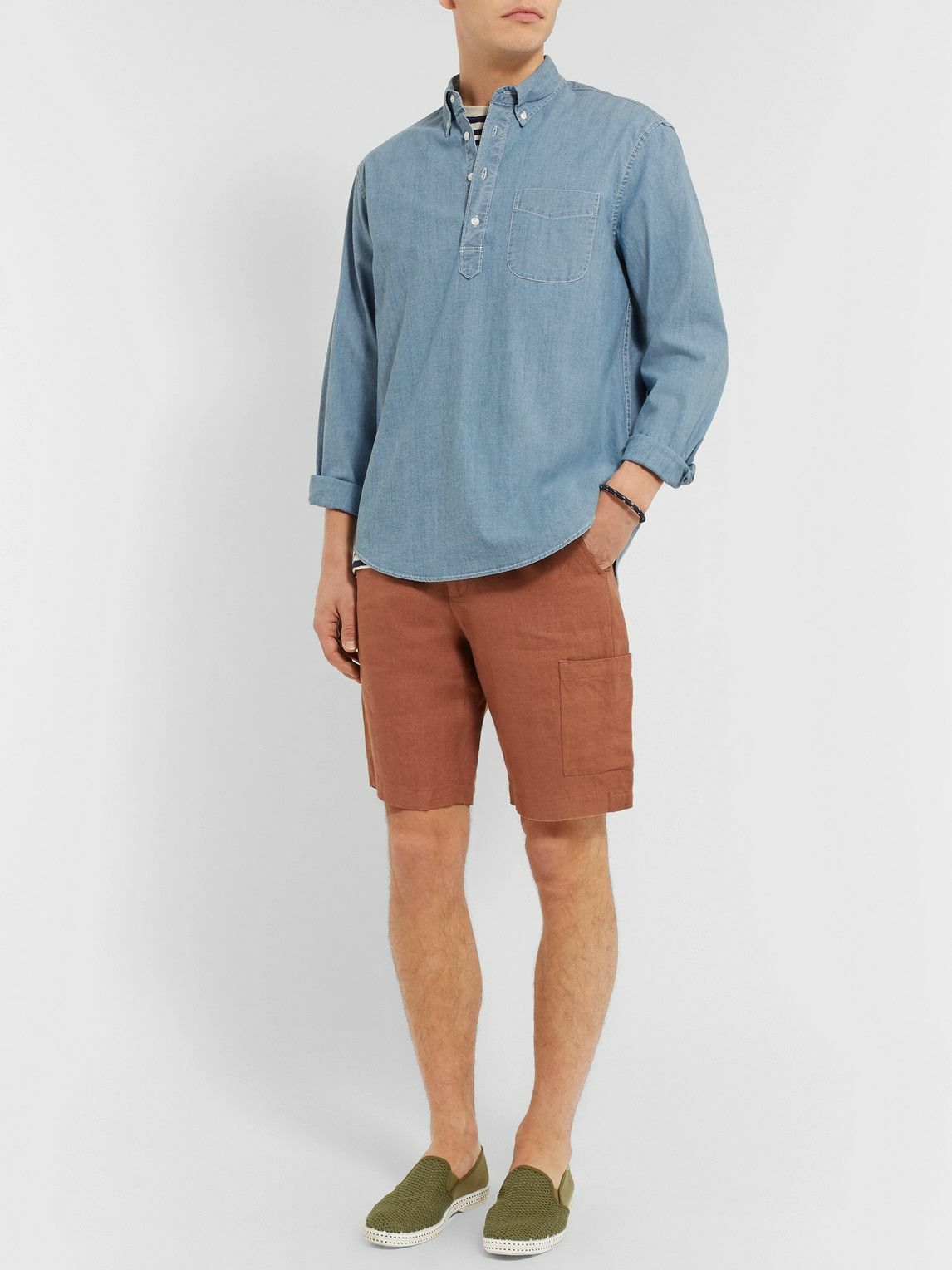 RIVIERAS - Cotton-Mesh and Canvas Espadrilles - Green