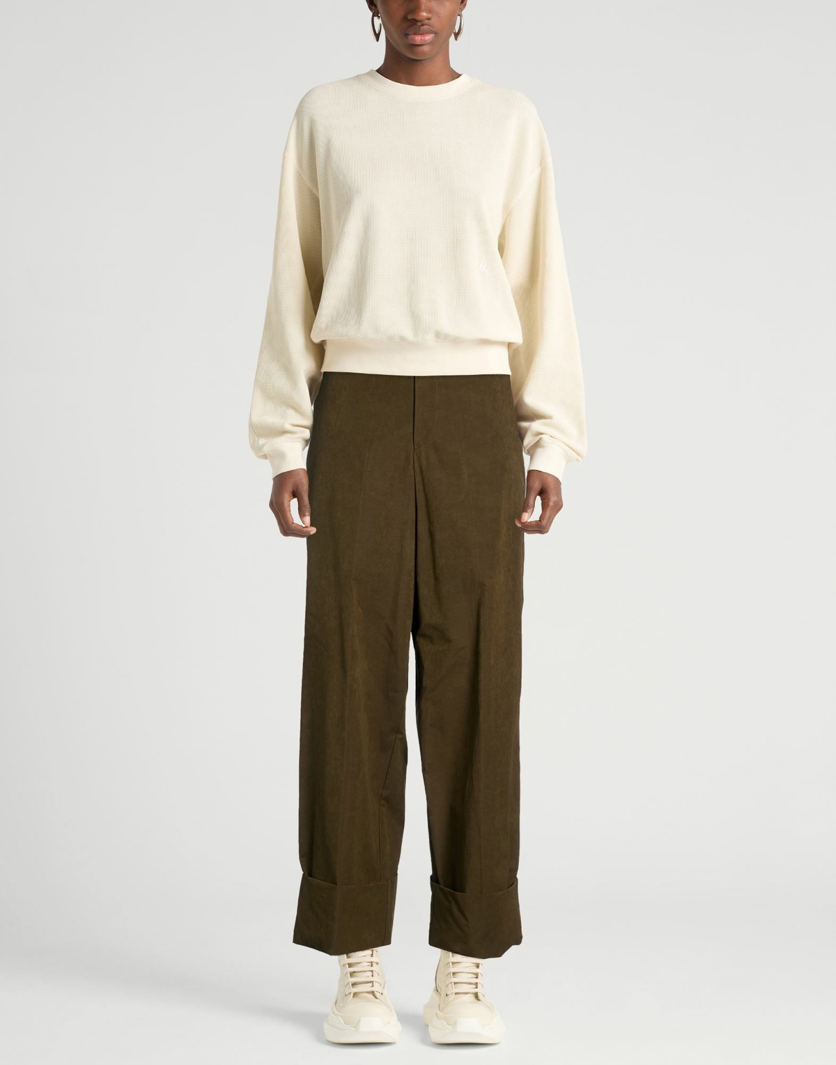 Toga Womens Pants Military in Green