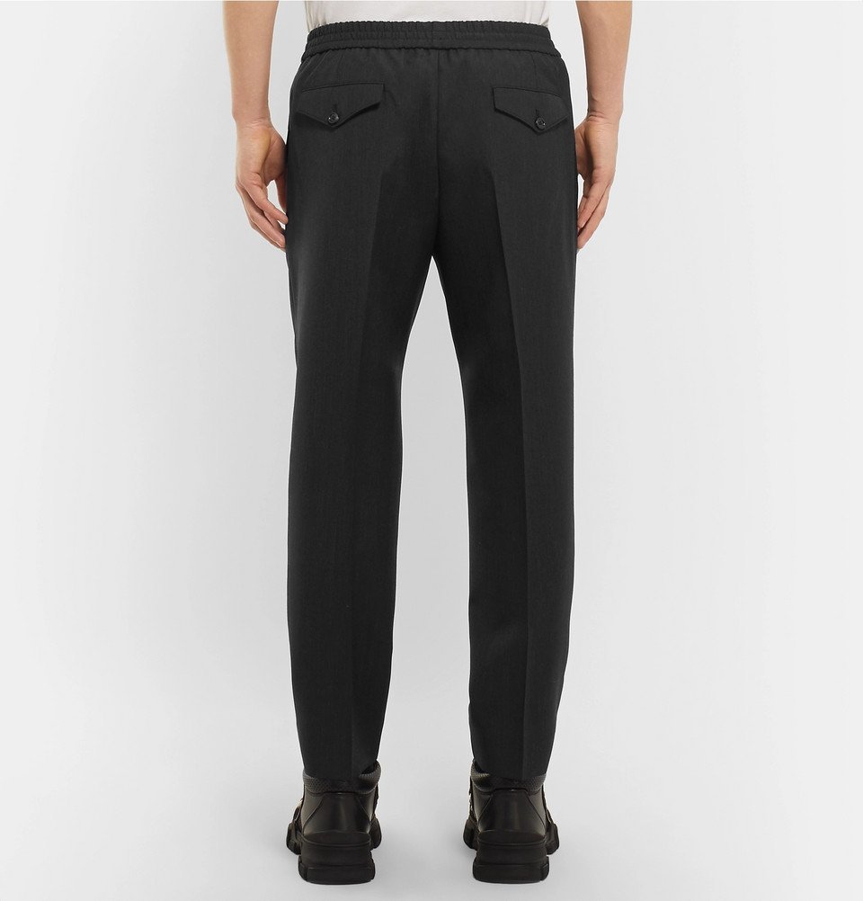 Mens cropped hot sale drawstring trousers