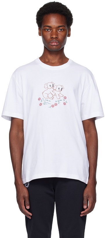 Photo: Carne Bollente SSENSE Exclusive White 'Woof Woof' T-Shirt