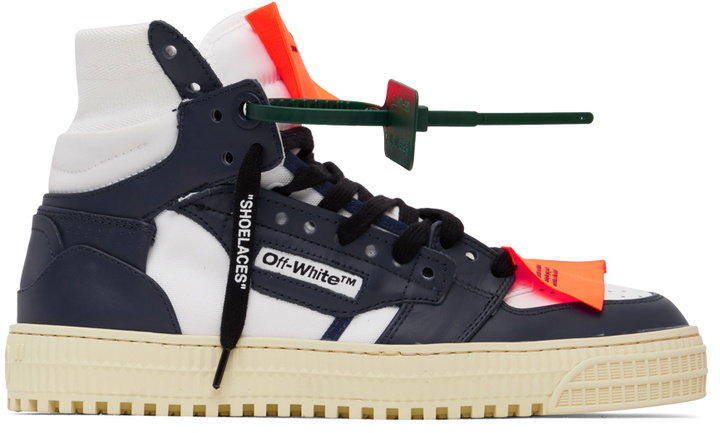 Photo: Off-White Navy High Off-Court 3.0 Sneakers