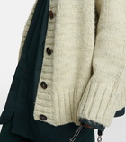 Maison Margiela Alpaca, cotton, and wool cardigan