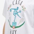 Casablanca Men's Casa Way Statue T-Shirt in White