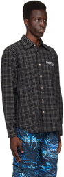 PALMER Black Embroidered Shirt