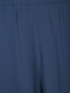 Incotex Blue Crepe Elastic Pants
