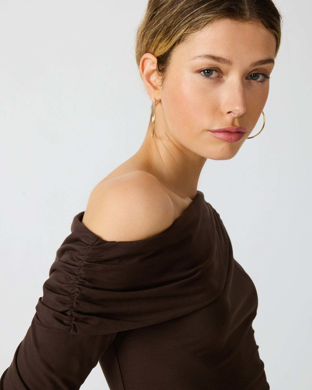 Steve Madden Ryder Knit Top in Cocoa