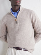William Lockie - Wool Half-Zip Sweater - Neutrals