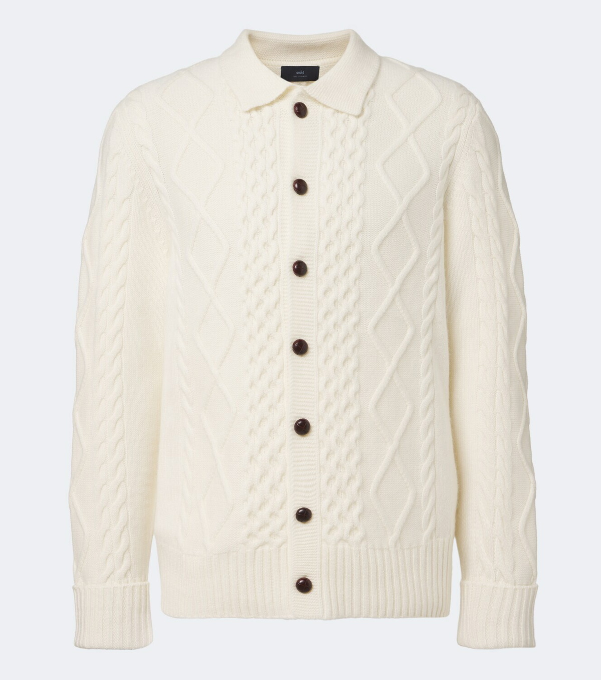 Arch4 Mr Columbia cable-knit cashmere cardigan