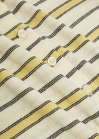 Vince Striped Cotton and Cashmere-blend Cardigan Yellow