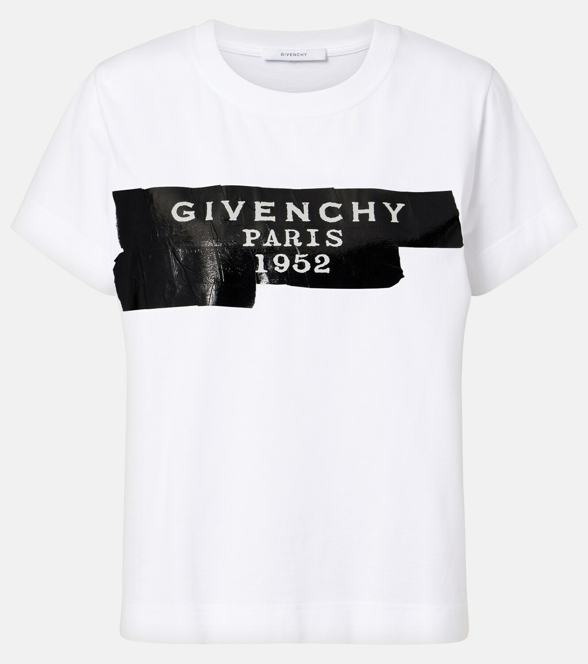 Givenchy Distressed printed cotton jersey T-shirt
