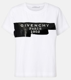 Givenchy Distressed printed cotton jersey T-shirt