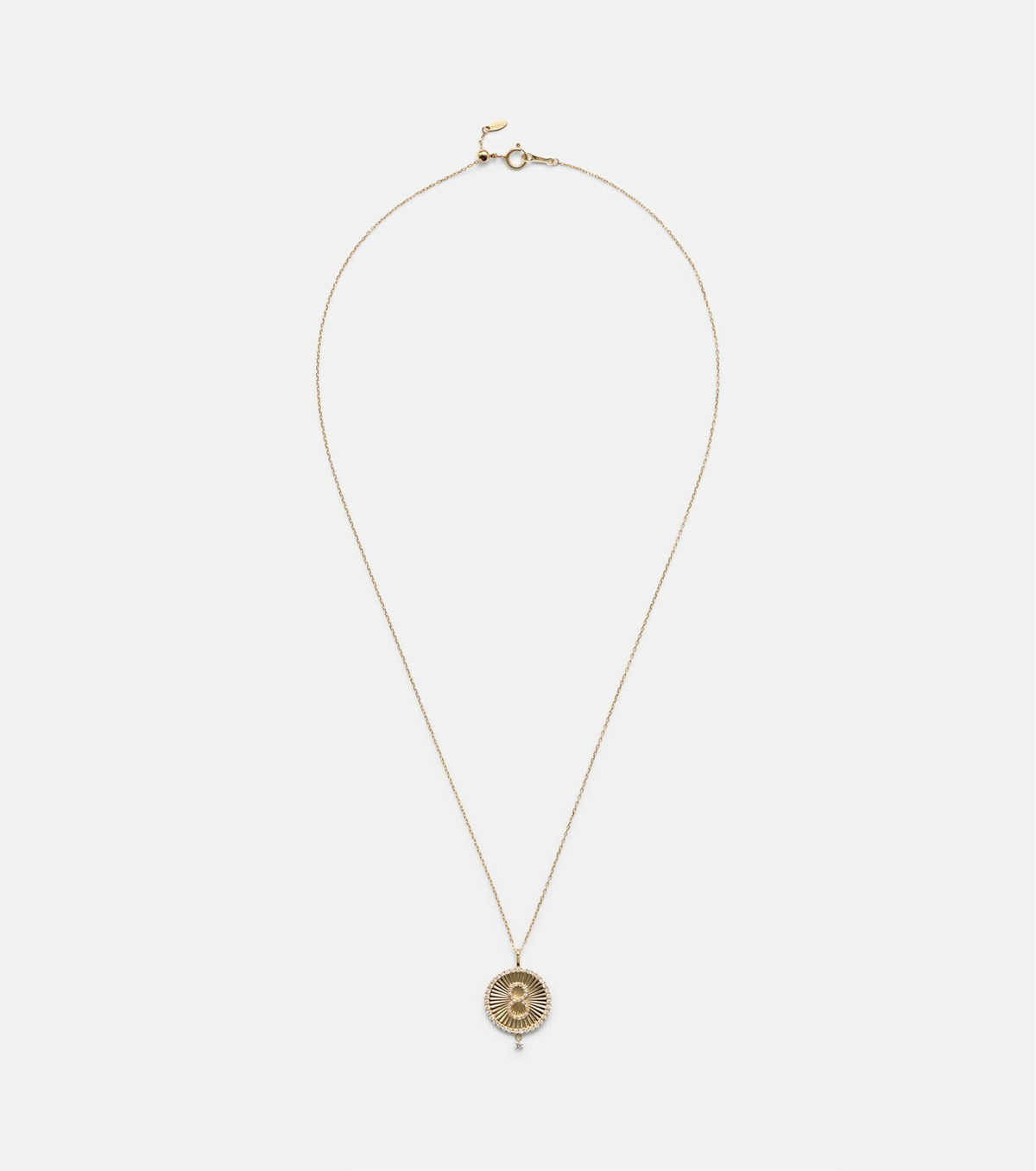 Persée Lucky Charm Eight 18kt gold necklace with diamonds