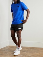 Y,IWO - Hardwear Straight-Leg Logo-Print Satin Shorts - Black