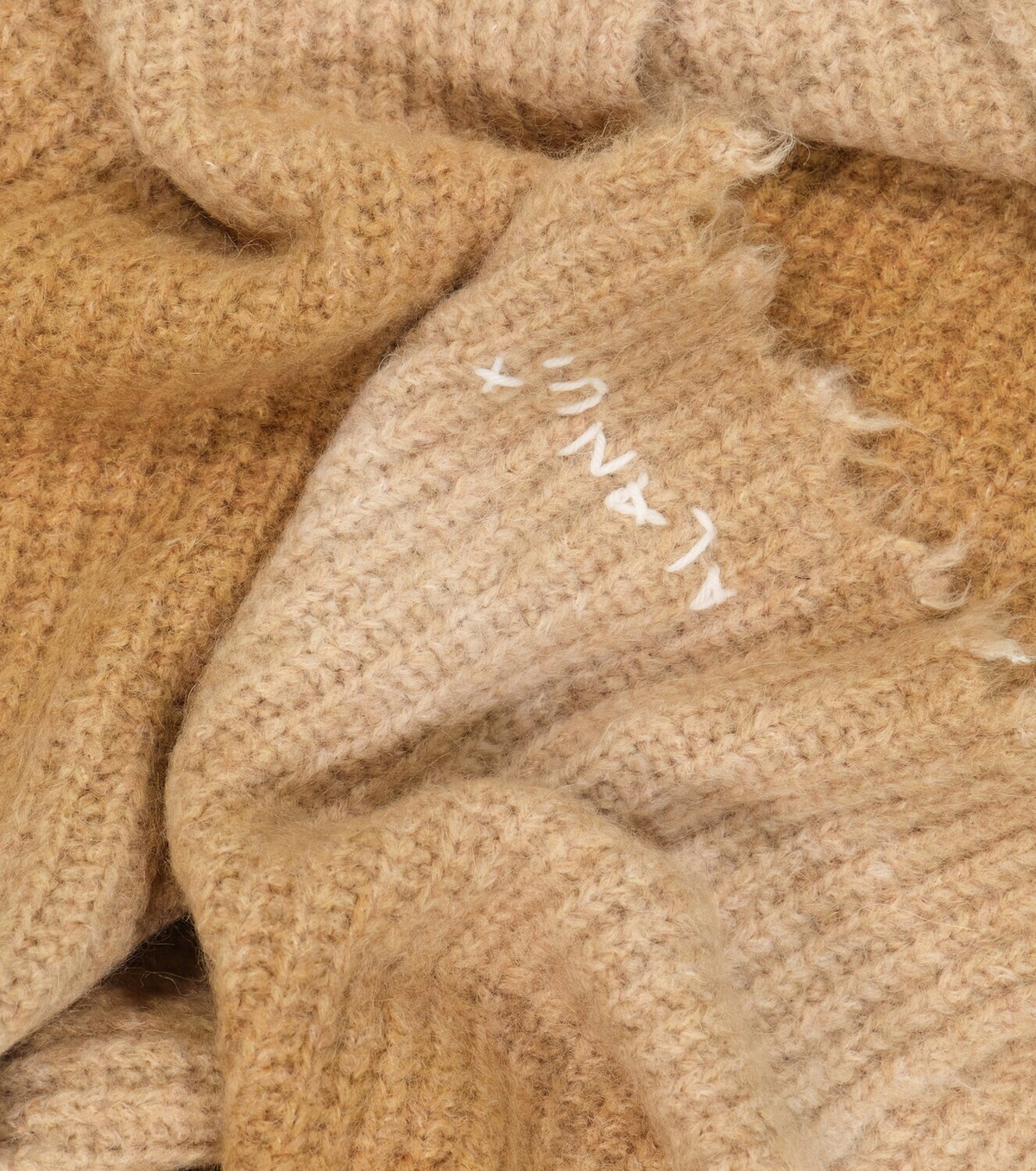 Alanui Ices Caves alpaca wool-blend scarf