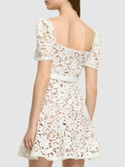 SELF-PORTRAIT Floral Lace Mini Dress