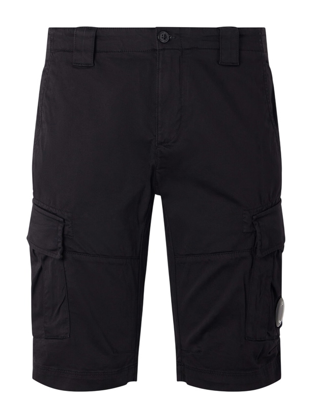 Photo: C.P. Company - Straight-Leg Cotton-Blend Cargo Shorts - Black