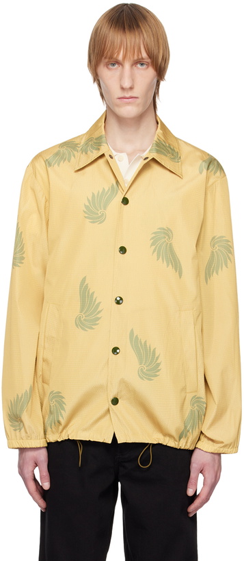 Photo: Dries Van Noten Khaki Graphic Jacket