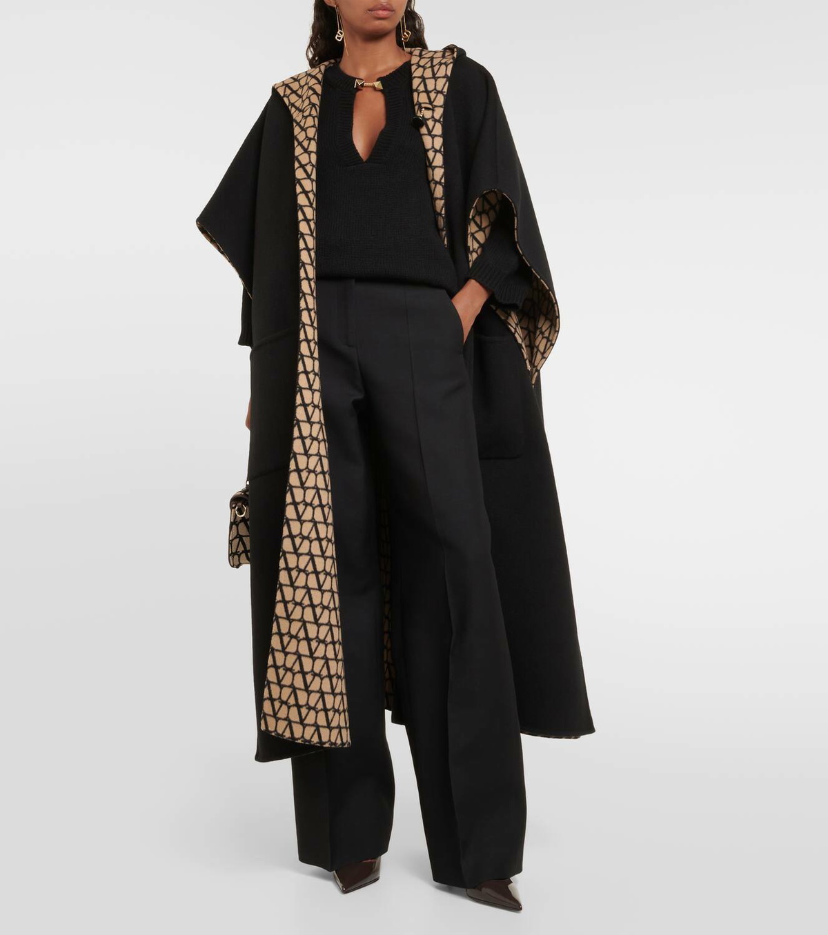 VALENTINO◆TOILE ICONOGRAPHE◆ケープ Valentino Toile Iconographe wool cape Valentino