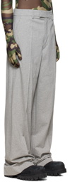 VETEMENTS Gray Wide-Leg Trousers